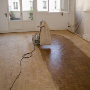 Ponçage et Re-vitrification Parquet