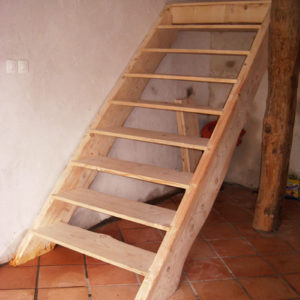 Escalier avec palier inermédiaire
